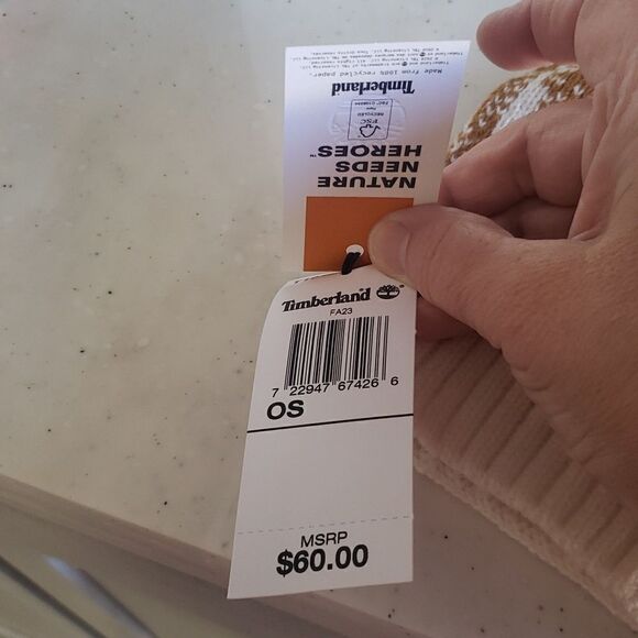 NWT Timberland Acrylic Scarf 62" x 10" - Picture 3 of 9